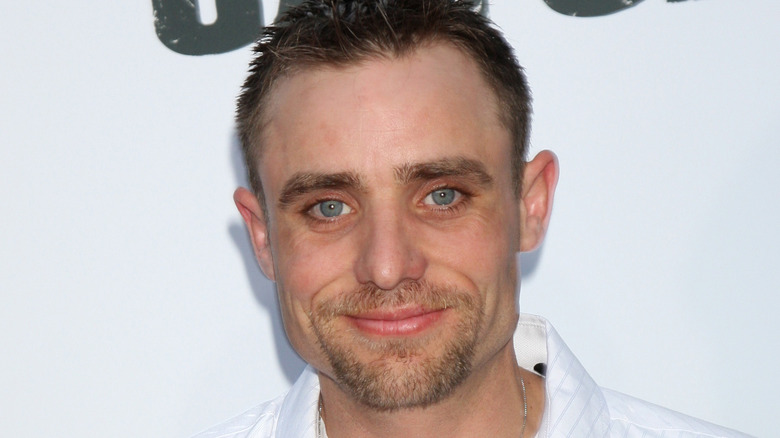 jake anderson goatee white shirt smiling event