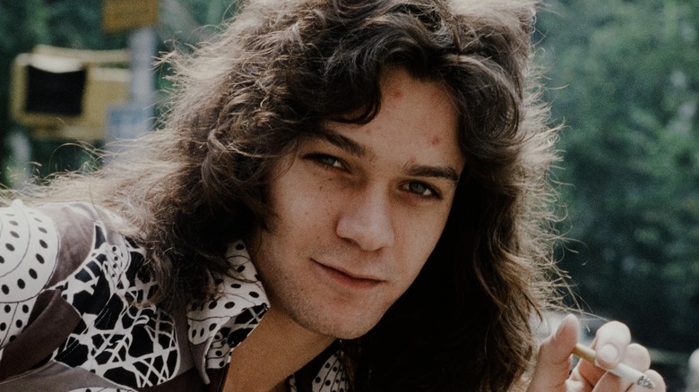 eddie van halen squinting 1970s