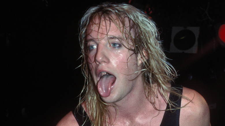 jani lane warrant sticking out tongue