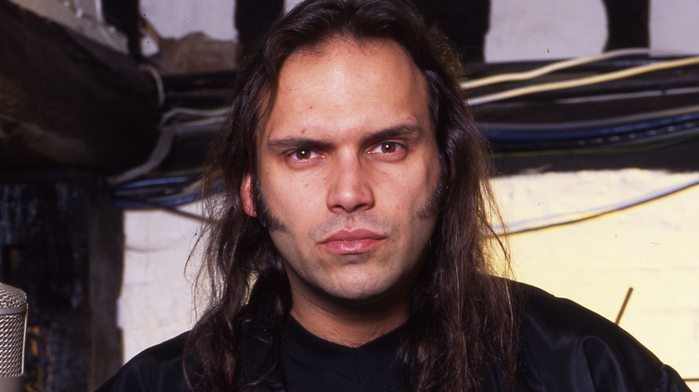 blaze bayley long hair furrowed brow