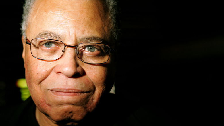 James Earl Jones black background