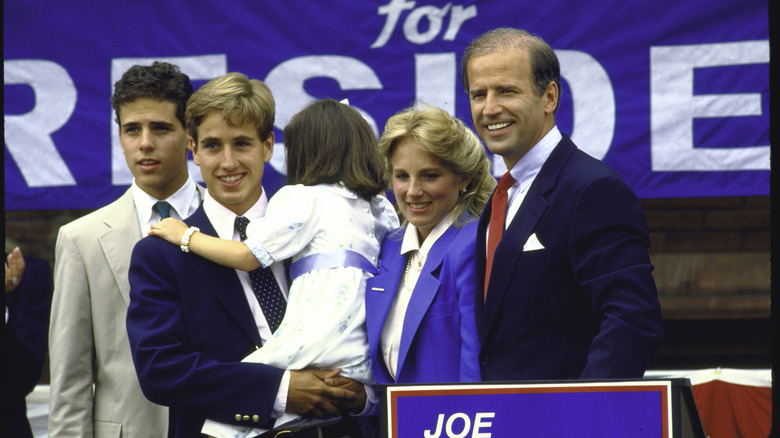 Joe Biden and family during his 1988 run for the presidency