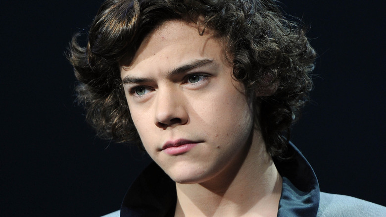 harry styles serious staring