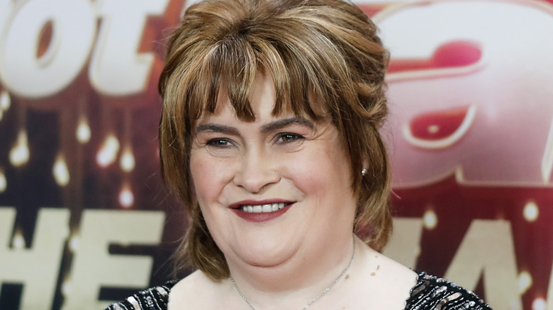 susan boyle britain's got talent event black dress