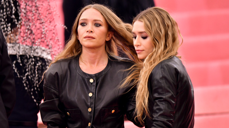 The Olsen twins wearing black at the Met Gala