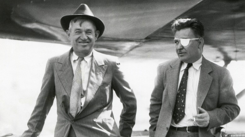 humorist Will Rogers and aviator Wiley Post in 1935