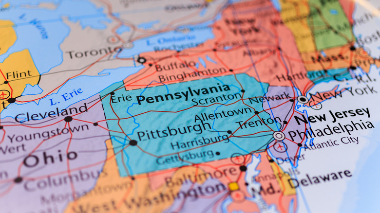 Map of Pennsylvania