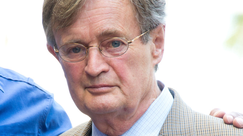 David McCallum staring ahead