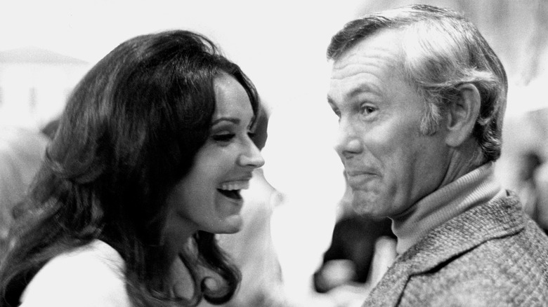 Joanna Carson and Johnny Carson