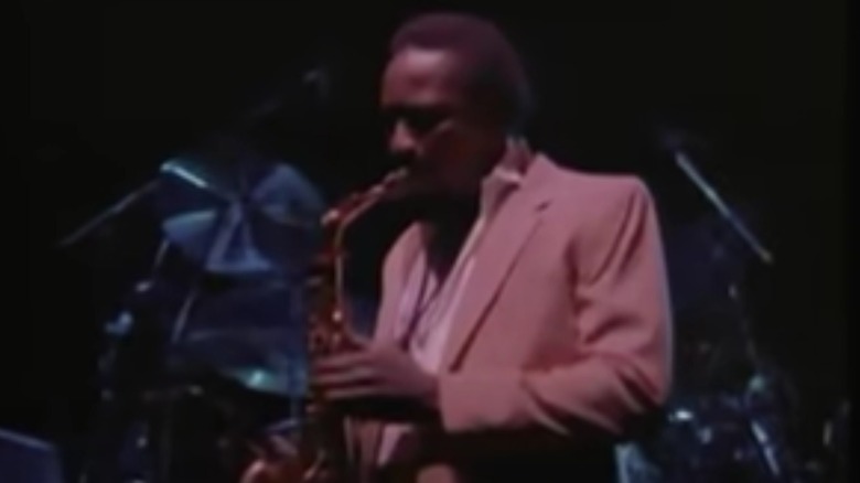 Don Myrick playing saxophone