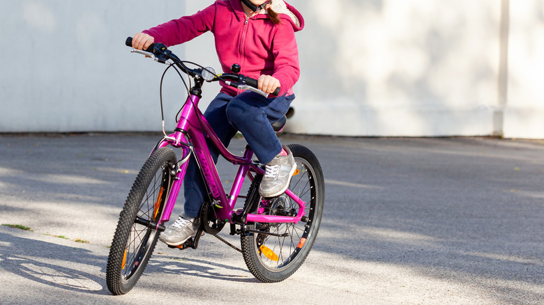 Girl on bike 