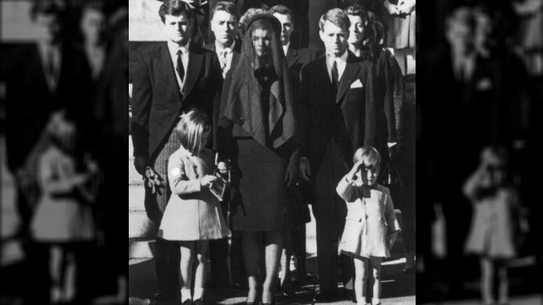 JFK Jr. salutes his father's casket