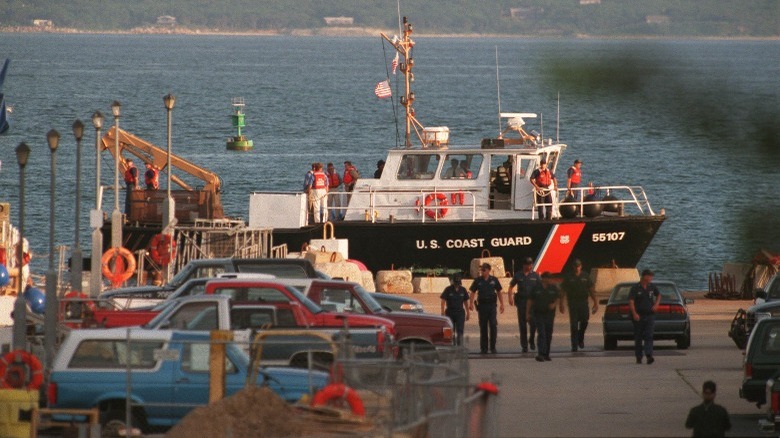 Coast Guard ship delivering Kennedy's remains