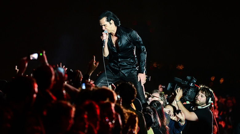 Nick Cave on stage