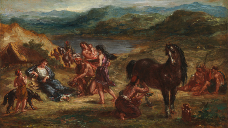 Painting of Scythian community