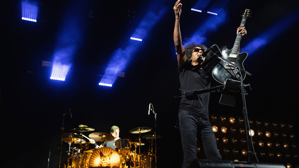 Alice in Chains performing on stage