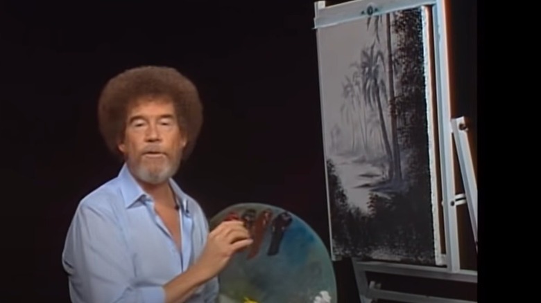 Bob Ross painting