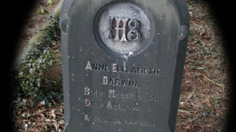 Annie Darwin's grave