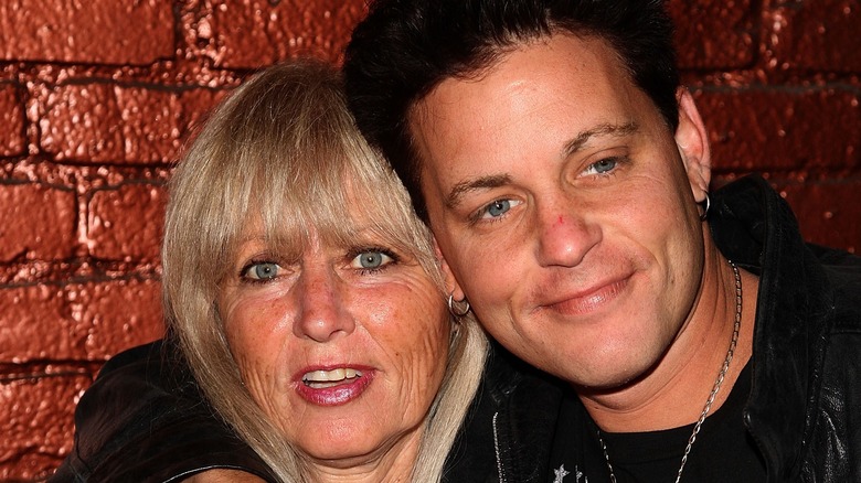 Corey Haim hugging mother