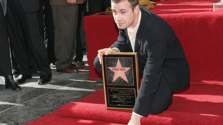 Actor Freddie Prinze Jr. at his father's star on Hollywood ceremony