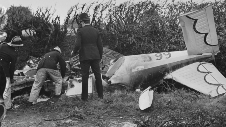 Wreckage of Prince William's airplane