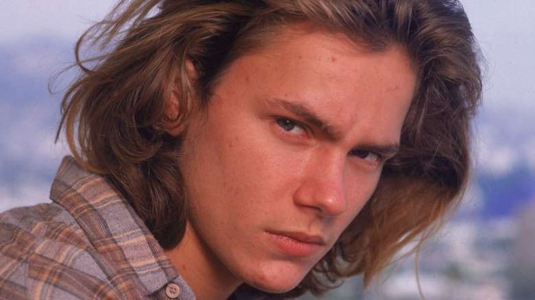 River Phoenix outdoor headshot