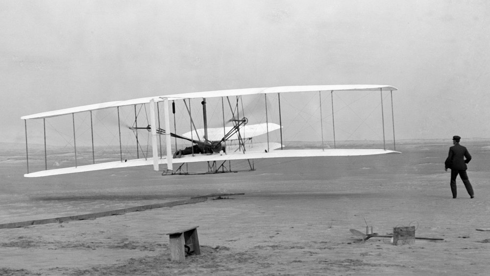 First Wright flight