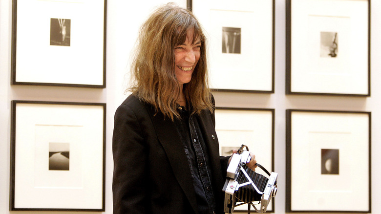 Patti Smith at a premier 