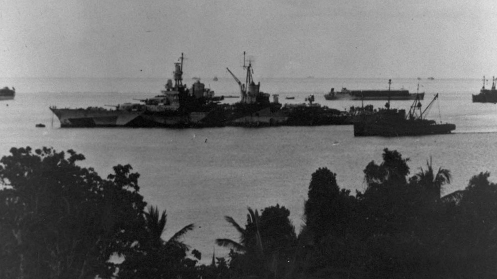 USS Indianapolis at anchor