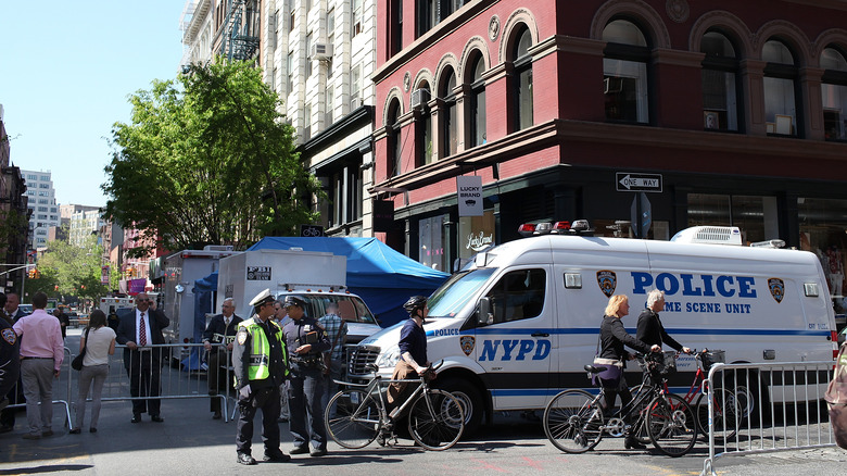 Police search of Basement 