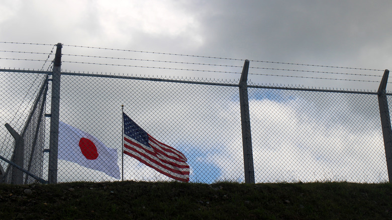 An American military base in Okinawa