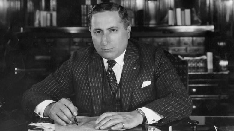 Louis B. Mayer sitting