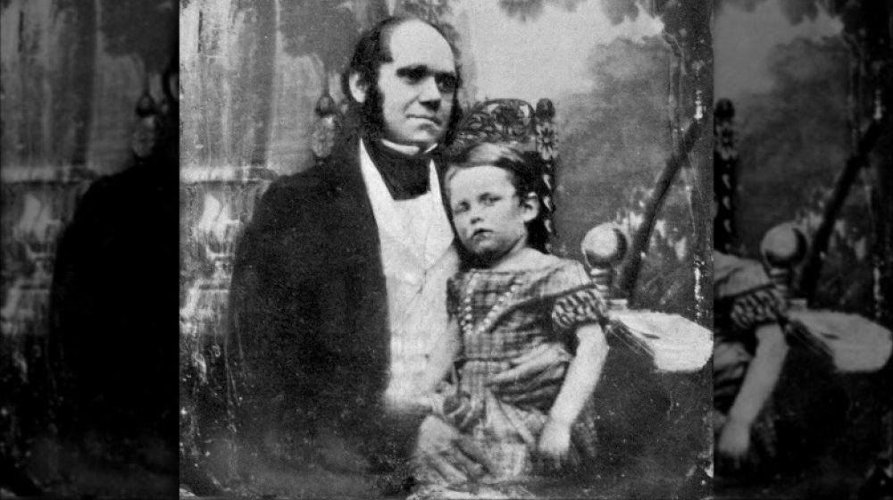 Charles Darwin and son William