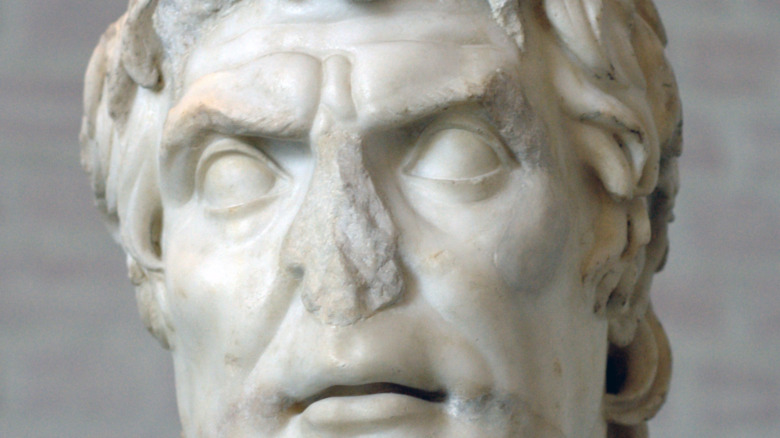 stone face of Lucius Cornelius Sulla