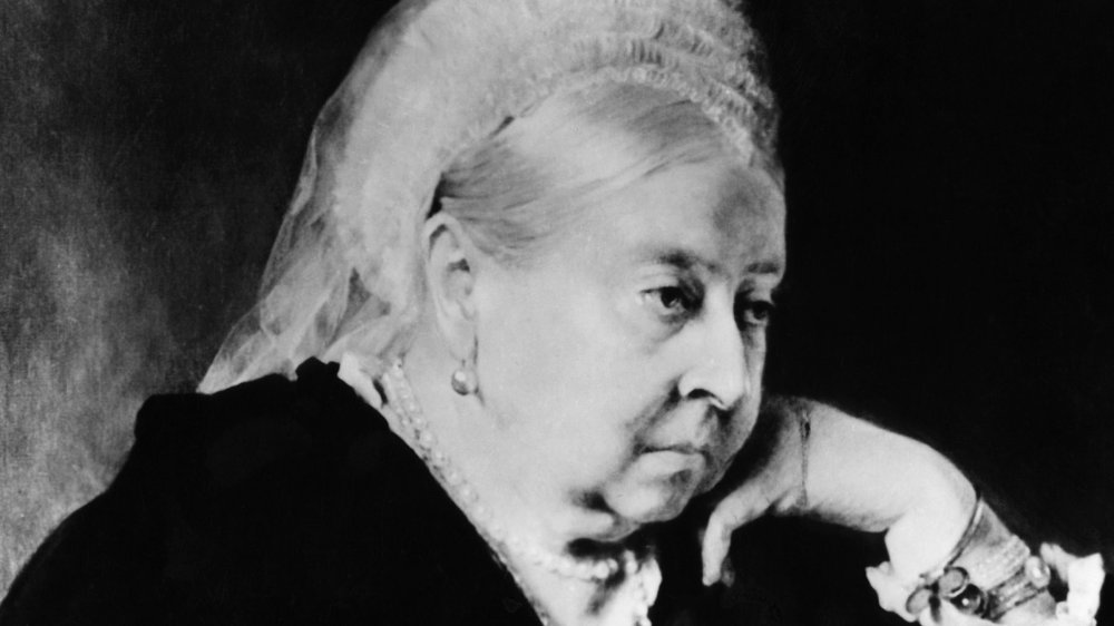 Queen Victoria in black