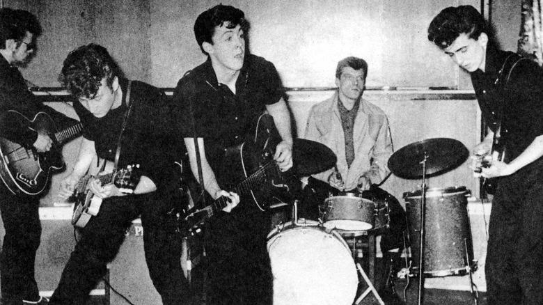 The Beatles with Johnny Hutch on drums