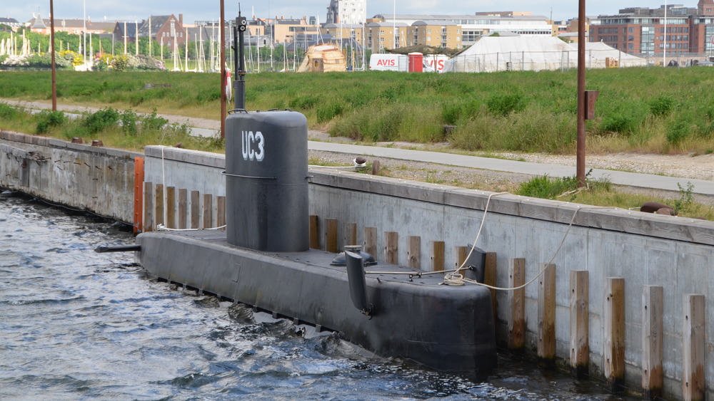 A shot of Peter Madsen's submarine, UC3 Nautilus