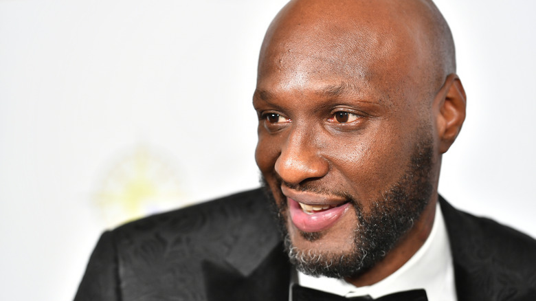 Lamar Odom attending an event