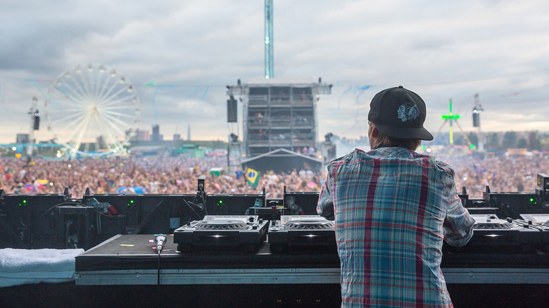 Tim Bergling Avicii looking out at a crowd