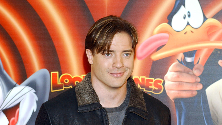 Brendan Fraser at a Looney Tunes promotional event.