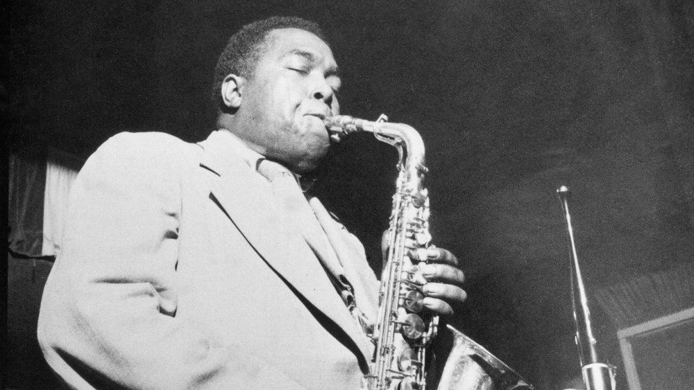 A teenage Charlie Parker has a cymbal thrown at him, Jazz
