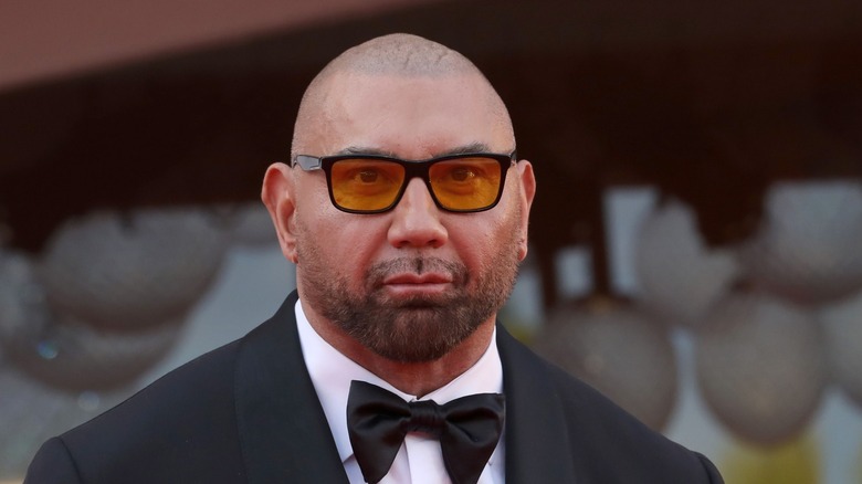 Dave Bautista sunglasses tuxedo