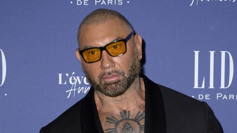 Dave Bautista orange glasses