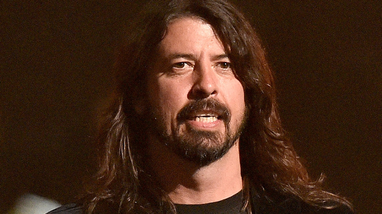 Dave Grohl wincing