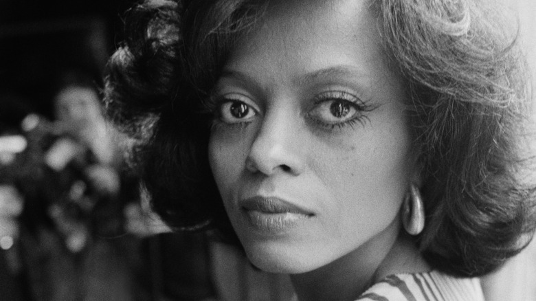 Diana Ross looking over her shoulder 1970s