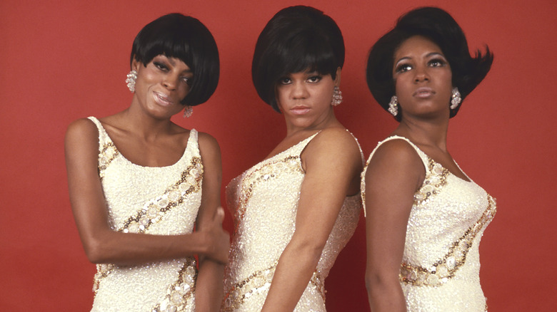 the Supremes group studio photo white dresses