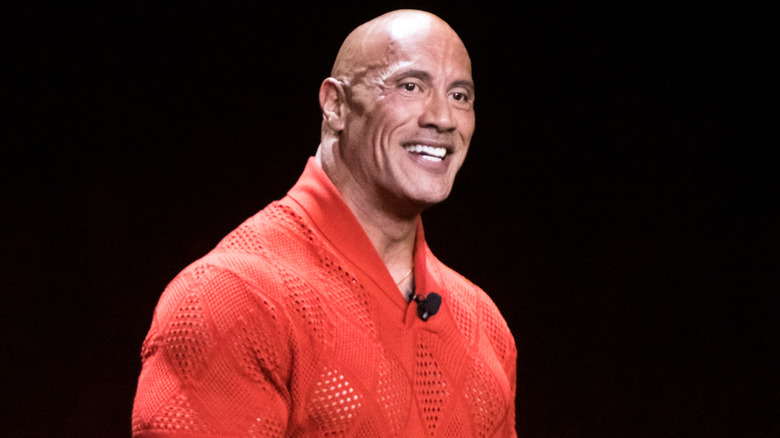 Dwayne Johnson speaking