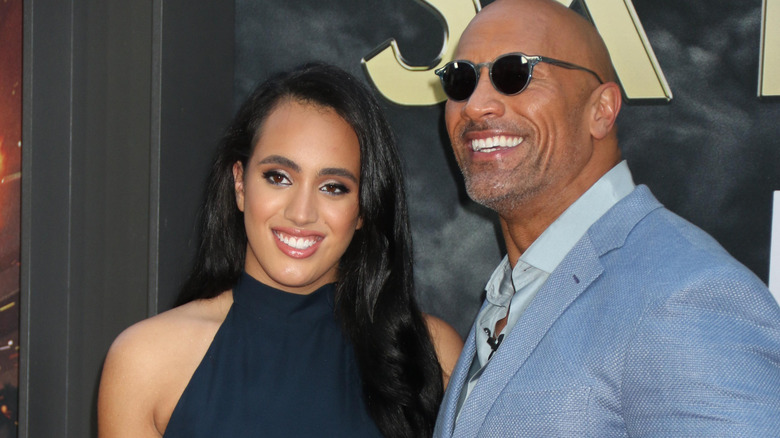 Dwayne Johnson and his daughter