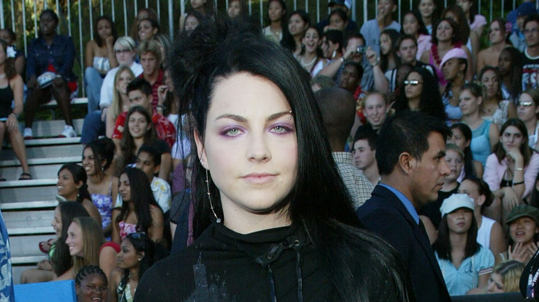Amy Lee posing for a photo