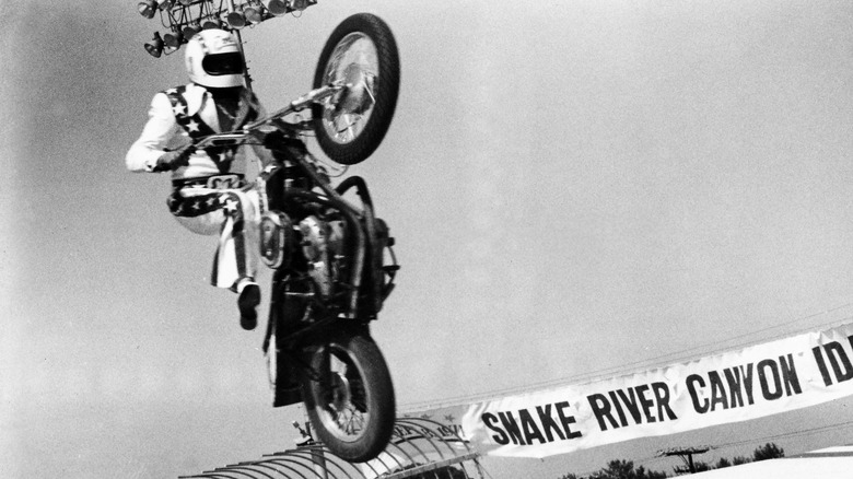 Knievel takes flight